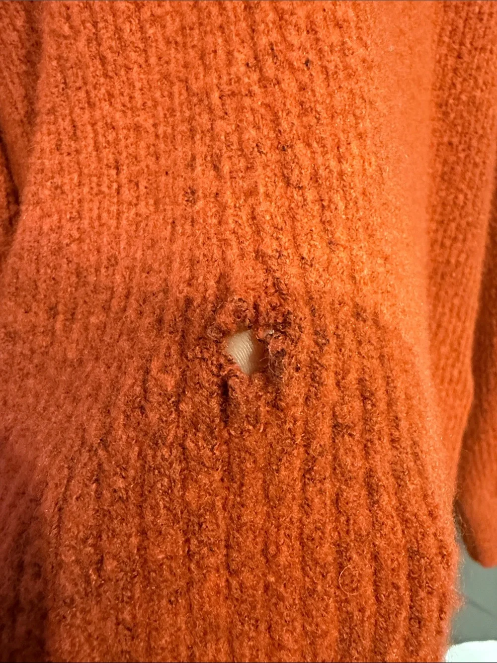 J. Crew burnt orange-rusty Red Cozy Crewneck Sweater extra soft